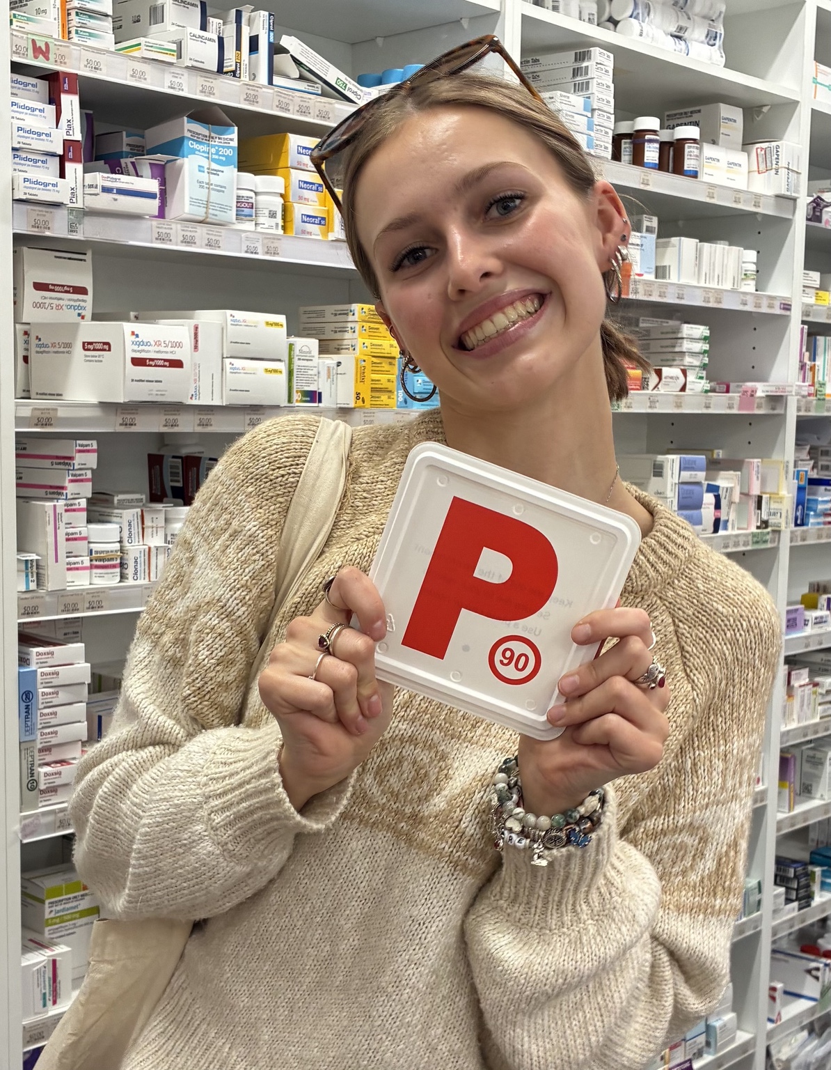 Celebrating a milestone at the pharmacy